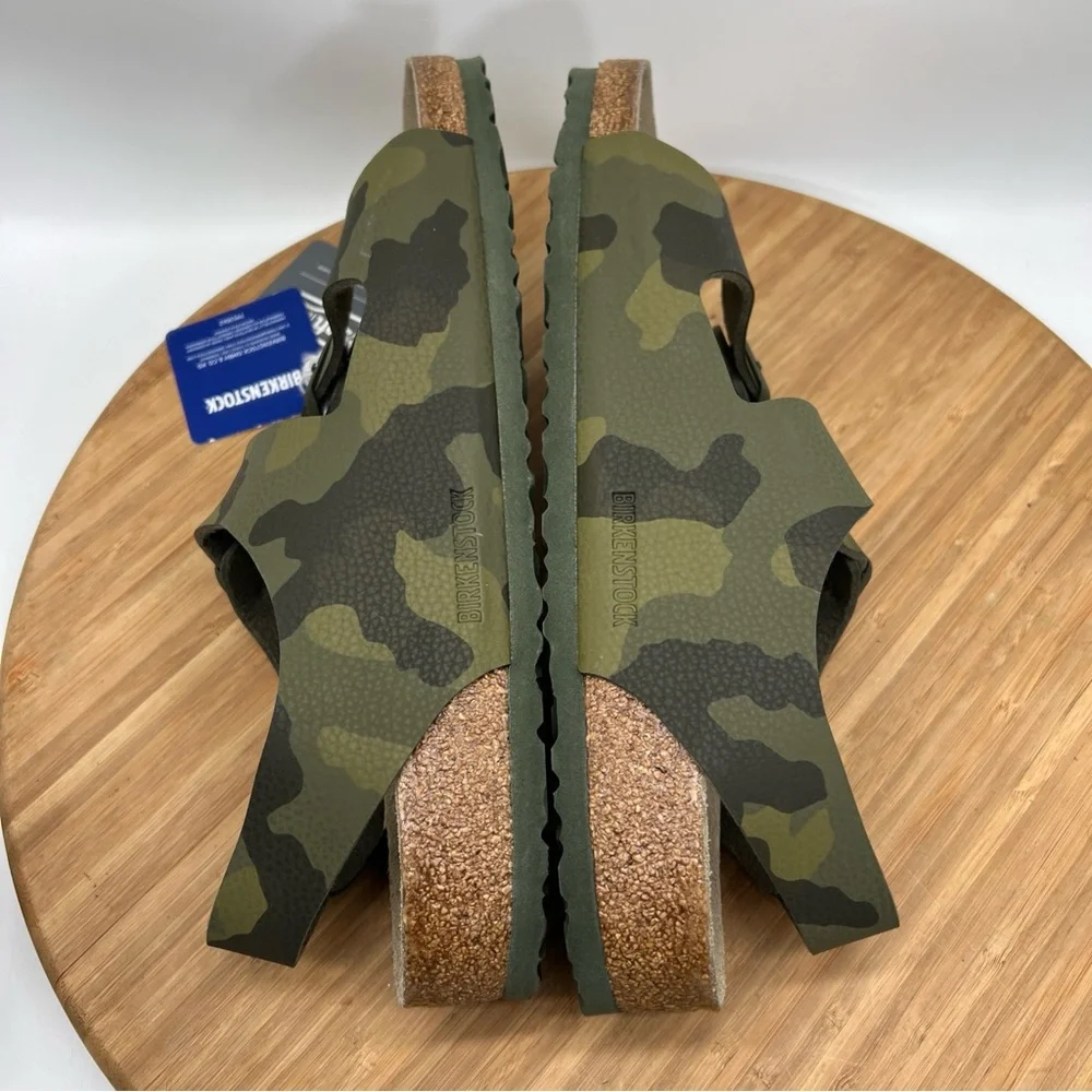 Birkenstock Arizona desert soil camo khaki green Birko-Flor 1016790 Men’s 13 New